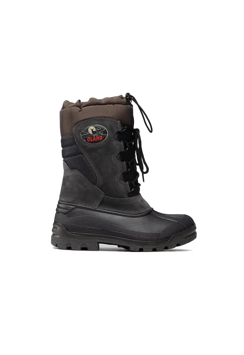 Ghete sport barbati,  61137, Piele naturala, Verde, Negru
