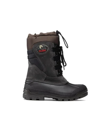 Ghete sport barbati,  61137, Piele naturala, Verde, Negru