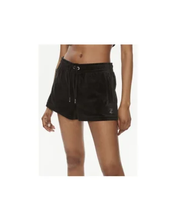 Pantaloni scurti sport dama  JCWH121001, Poliester/Elastan, Negru