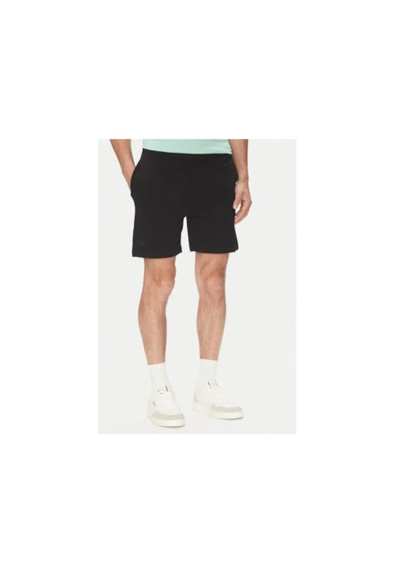 Pantaloni scurti sport barbati  303HZE0, Bumbac, Negru