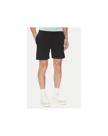 Pantaloni scurti sport barbati  303HZE0, Bumbac, Negru