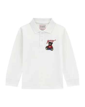 Bluza polo cu broderie logo, Rosu/Albastru prafuit/Alb murdar