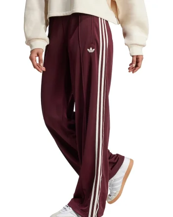 Pantaloni de trening cu croiala lejera si buzunare cu fermoar Firebird, Violet pruna