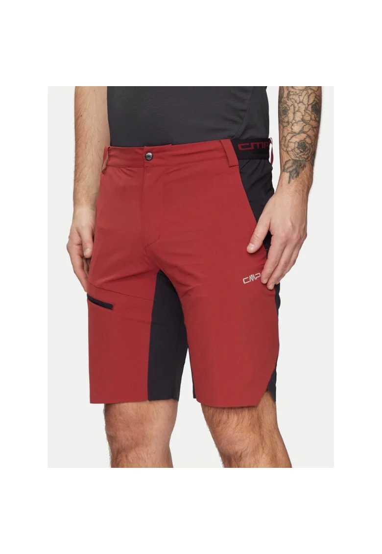 Pantaloni scurti sport barbati,  442309, Maro, Poliester