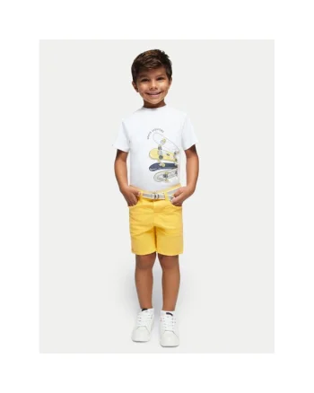 Pantaloni copii,  140631, Galben, Bumbac