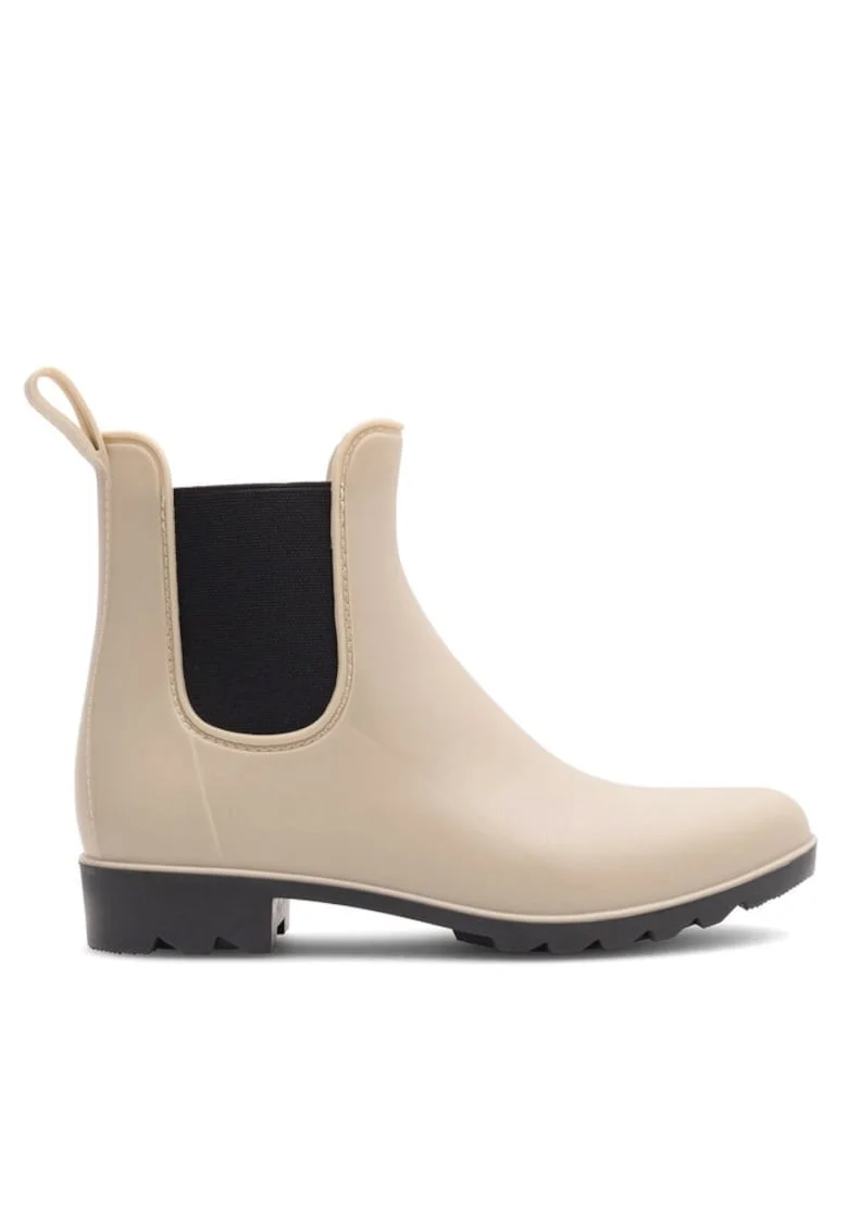 Botine dama,  590558807636040, Piele ecologica, Bej