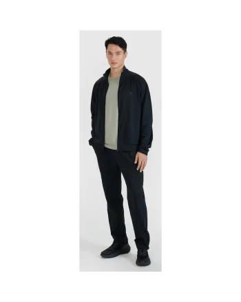 Pantaloni sport barbati  uscare rapida, poliester/sintetic, negru