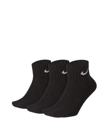 Sosete unisex  3PPK Value Cotton Quarter, Alb/Negru
