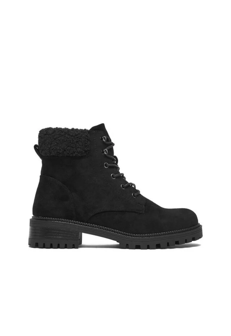 Ghete dama  CEO-RE22F657-17, negru, material sintetic,