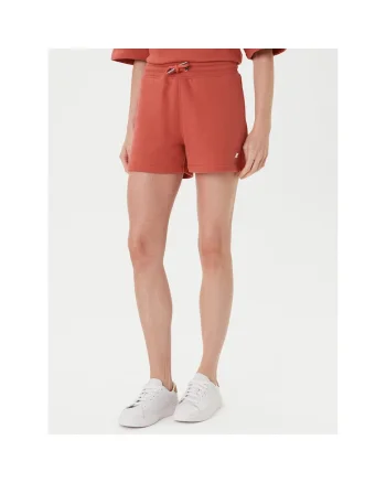 Pantaloni sport dama  scurti, rosu, fabricat respirabil