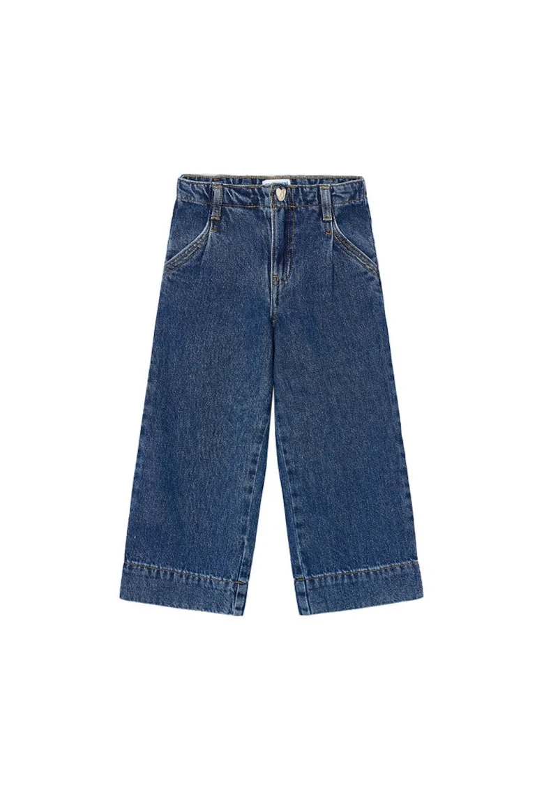 Pantaloni copii  jeans, bleumarin, 128 CM
