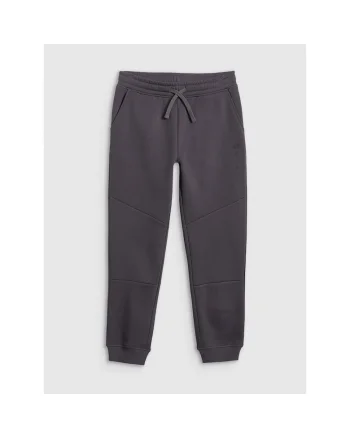 Pantaloni sport baieti,  bumbac/poliester, gri