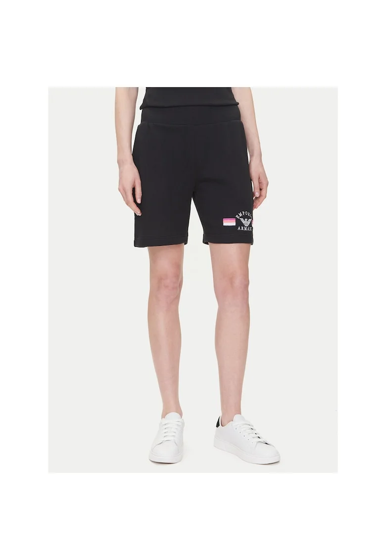 Pantaloni sport dama,  scurti, negru, fabricat de calitate