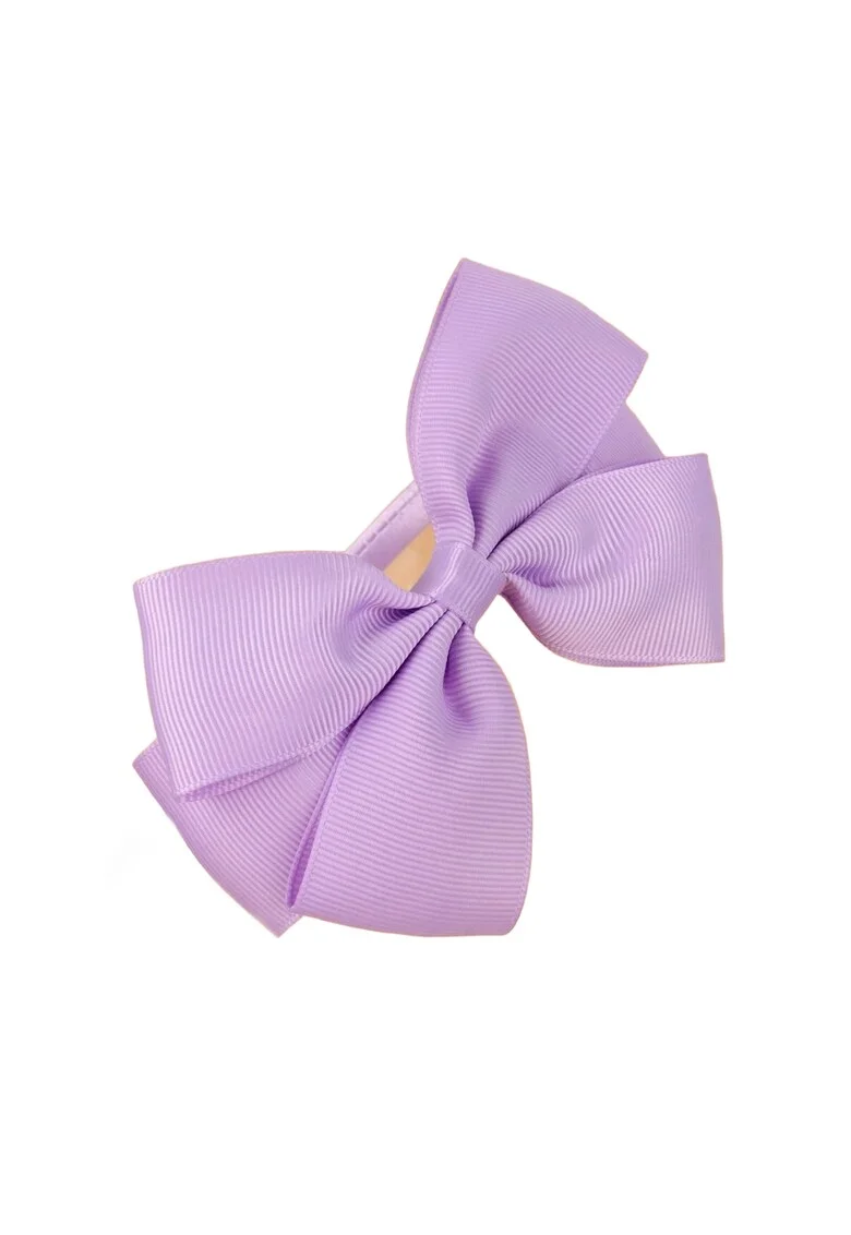 Bentita eleganta pentru fetite cu funda lavanda - Accesoriu premium pentru ocazii speciale