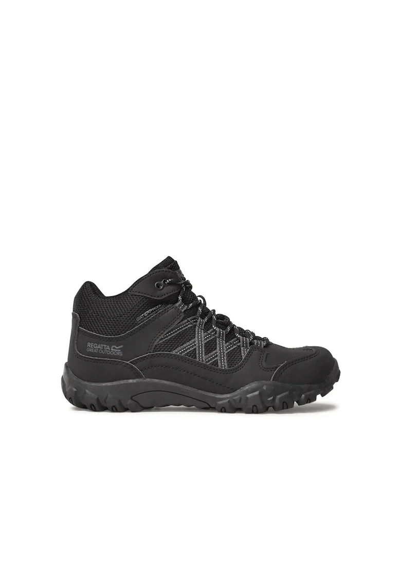Ghete trekking barbati,  23732, Piele ecologica, Negru