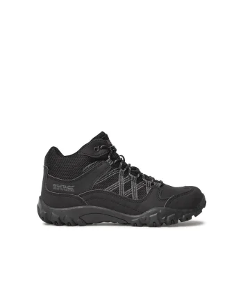 Ghete trekking barbati,  23732, Piele ecologica, Negru