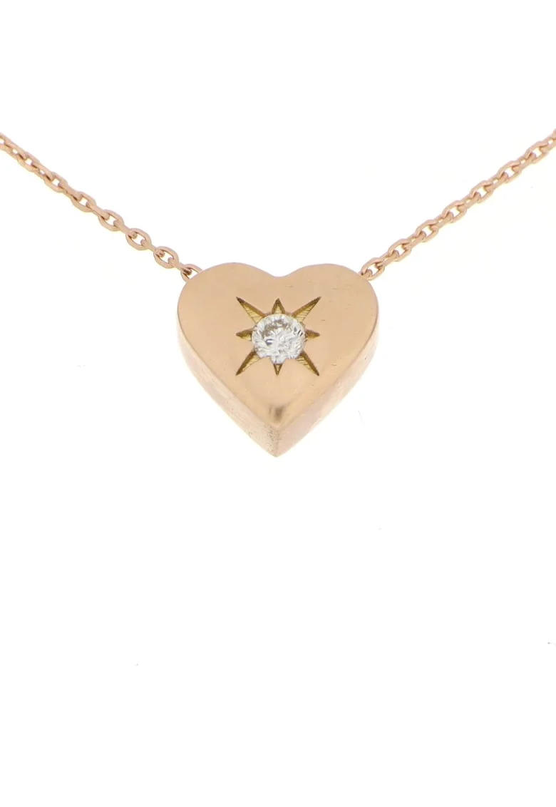 Colier Atena Aur Roz,  18K, Diamant de 0.03 Carate