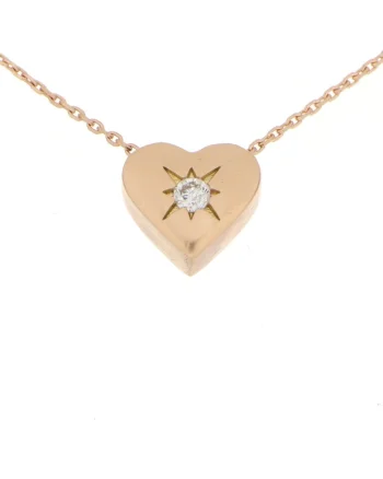 Colier Atena Aur Roz,  18K, Diamant de 0.03 Carate