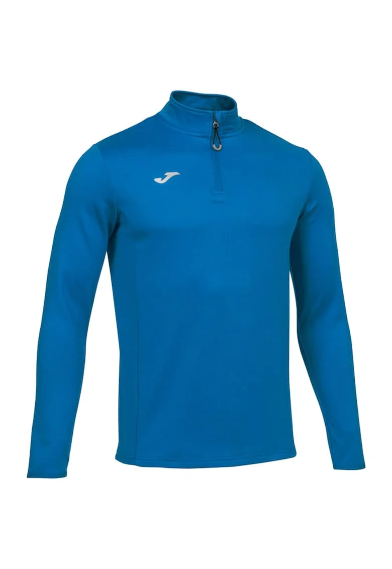 Hanorac sport pentru barbati  Running Night, fleece/poliester, guler inalt, albastru