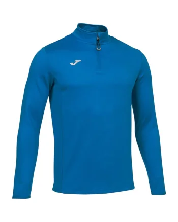 Hanorac sport pentru barbati  Running Night, fleece/poliester, guler inalt, albastru