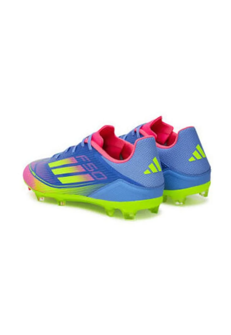 Pantofi de fotbal cu aspect colorblock, Albastru