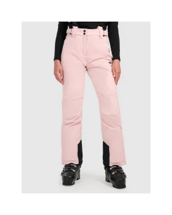 Pantaloni sport dama,  schi, culoare roz, poliester