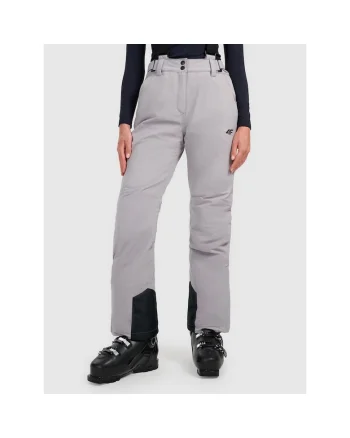 Pantaloni sport dama  gri, din poliester
