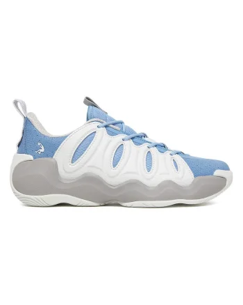 Pantofi sport dama,  alb/albastru, textil/plasa,