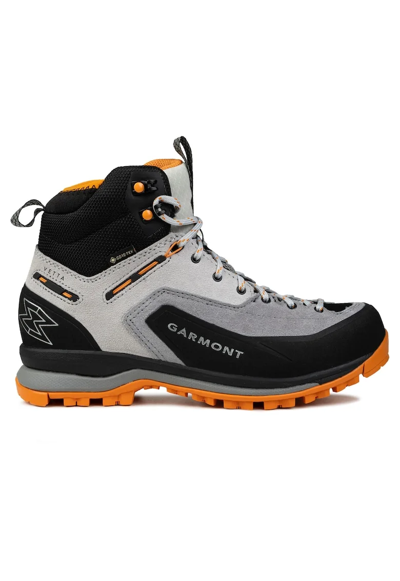 Ghete sport barbati Vetta,  Piele naturala, Negru/Gri