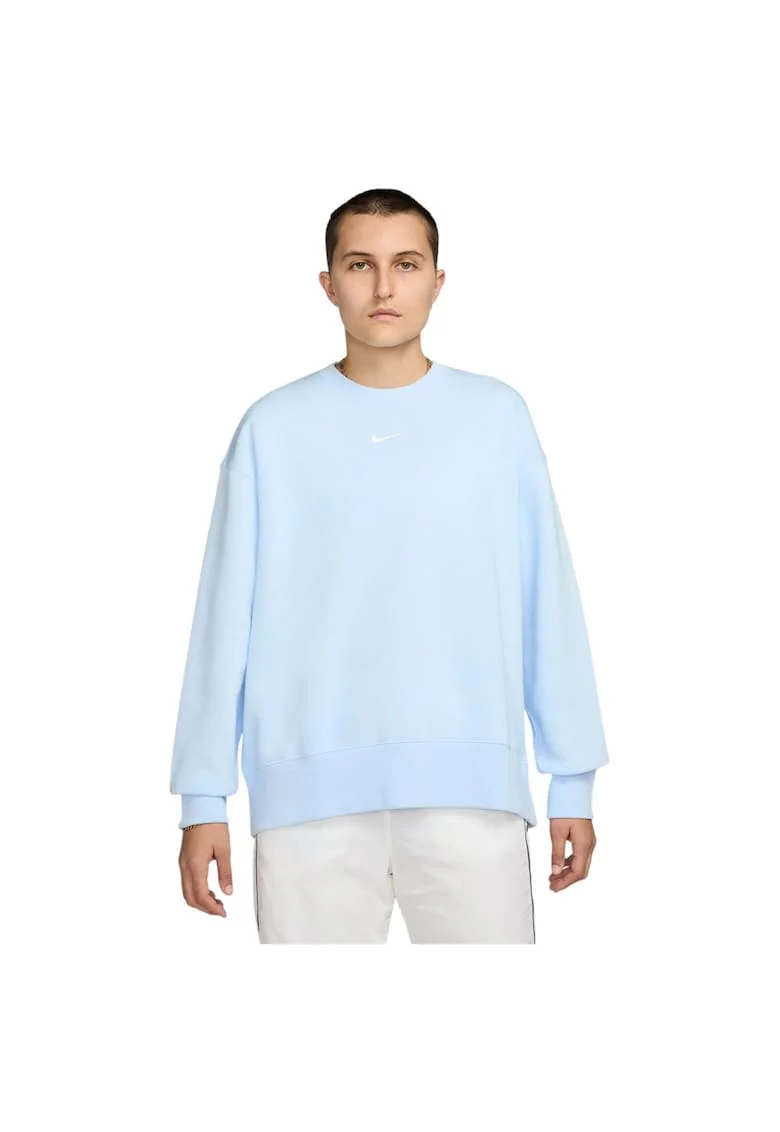 Hanorac sport dama  Phoenix Fleece, guler rotund, bumbac, albastru