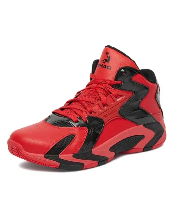 Pantofi sport copii,  piele naturala, rosu, alergare,