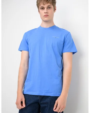 Tricou slim fit din bumbac cu logo discret