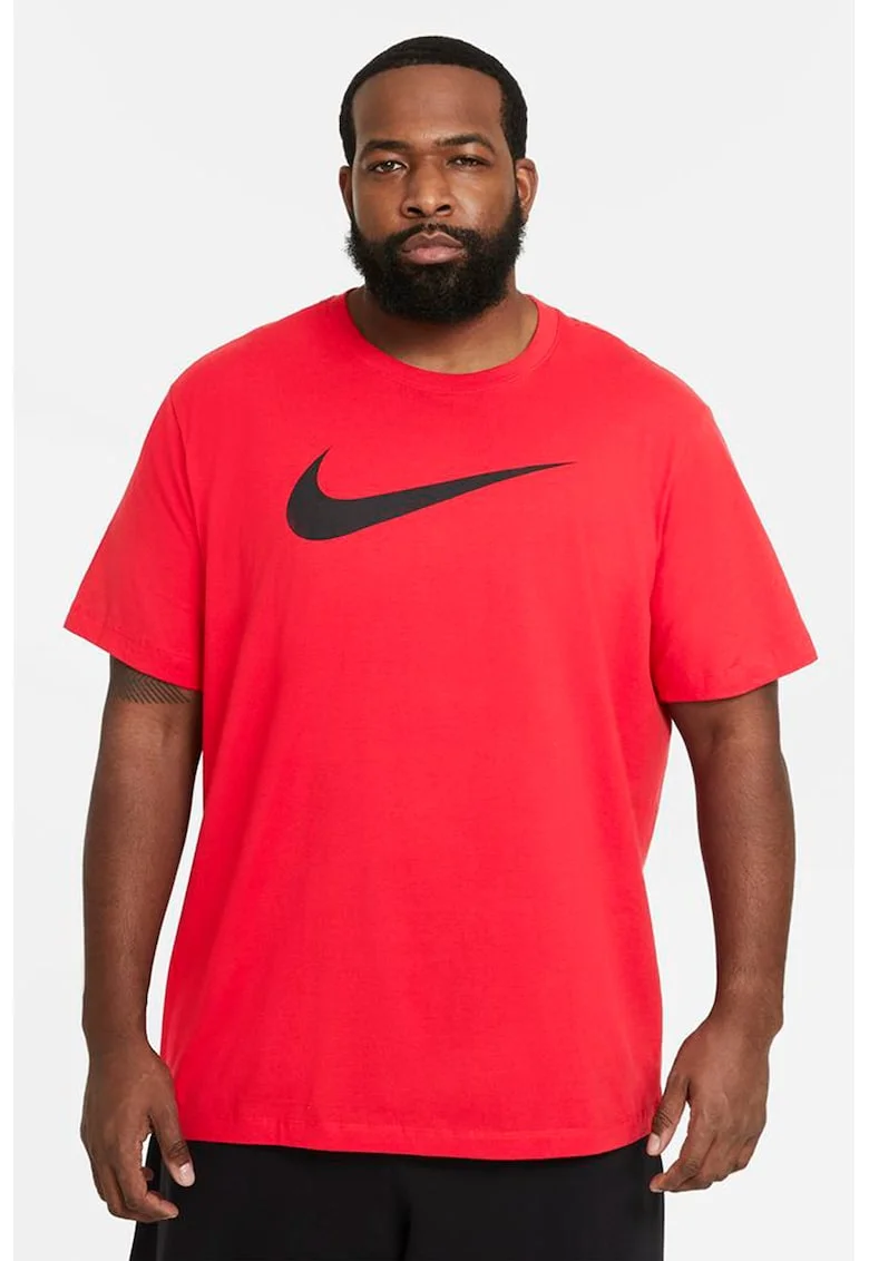 Tricou cu imprimeu logo Sportswear Swoosh, Rosu