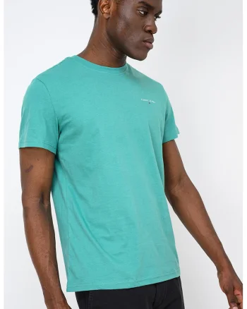 Tricou slim fit din bumbac cu logo discret