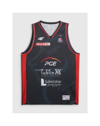 Maiou de baschet  replica Start Lublin, negru, tehnologie 4FDry