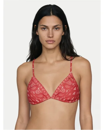 Top de bikini  roșu, Rosu