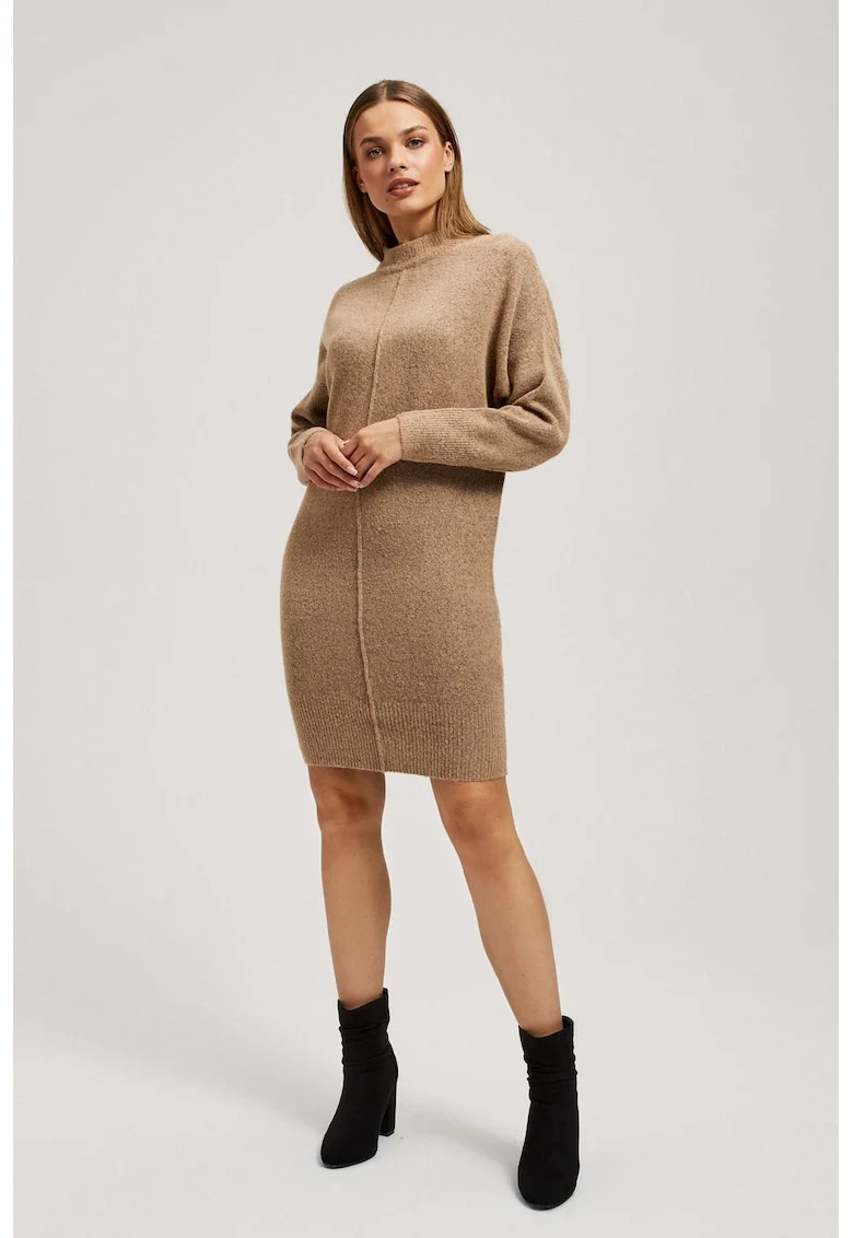Rochie tricotata, Bej