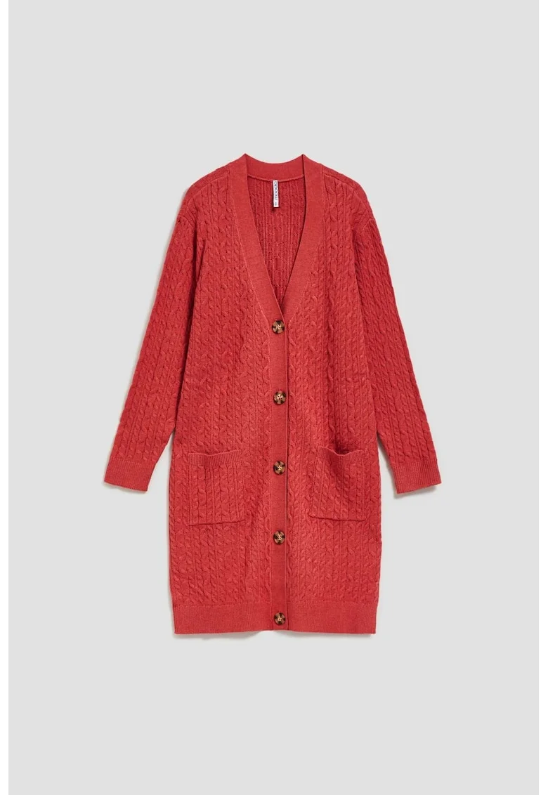 Cardigan lung zmeuriu, Rose Symphonic