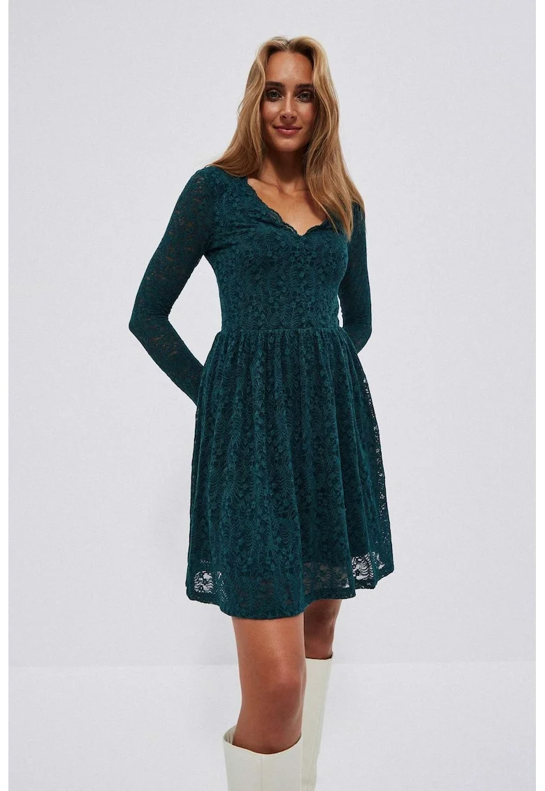 Rochie din dantela, Verde