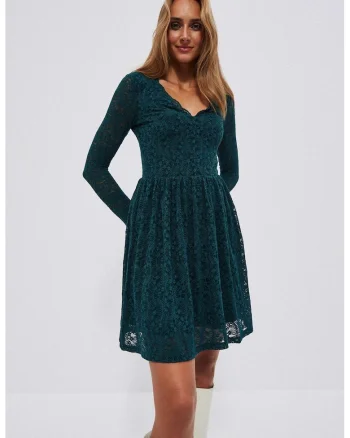 Rochie din dantela, Verde