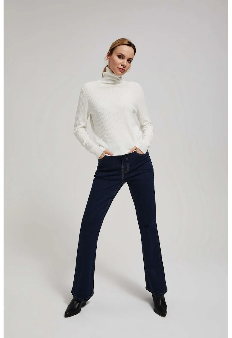 Jeans cu picioare largi, Albastru inchis