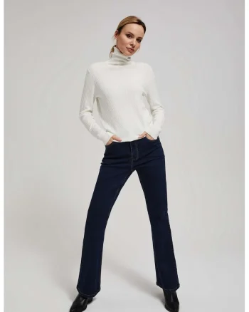 Jeans cu picioare largi, Albastru inchis