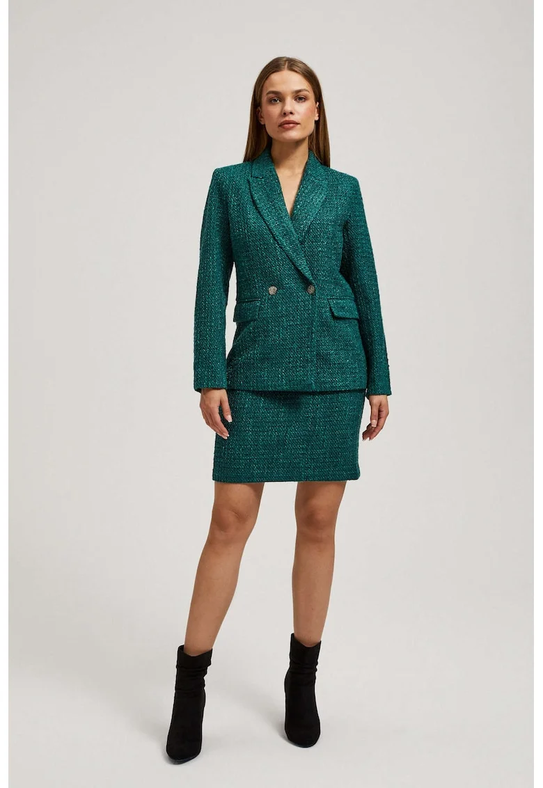 cu nasturi decorativi, Verde
