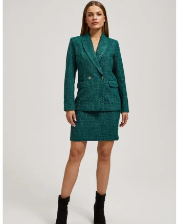 cu nasturi decorativi, Verde
