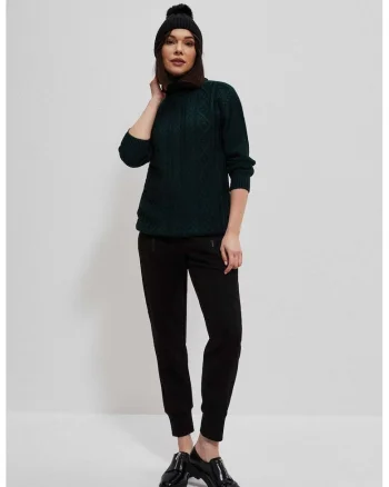 Pulover din tricot gros  Z-SW-3914, Verde