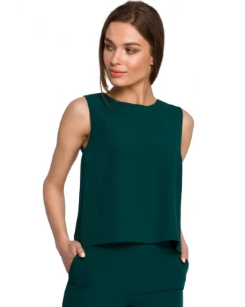 Stil Bluza de dama Amfodas S257 verde, Verde