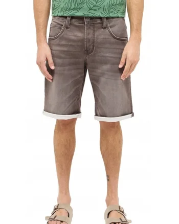 Blugi Barbati Scurti,  Chicago Shorts, Marime 32, Gri, Regular Fit, Bumbac, Design Clasic Casual, Lungime Scurta, Ideal Pentru Uz Zilnic