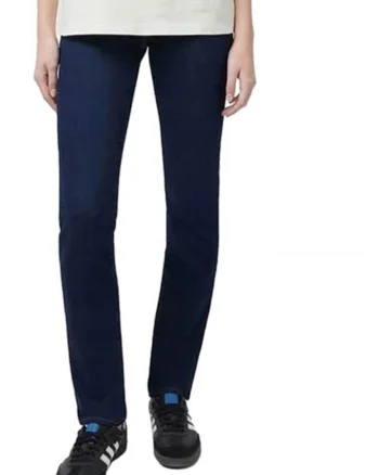 Pantaloni Dama,  Slim, 28/30, Croi Slim Fit, Stil Conici, Ajustati, Inaltimea Taliei Medie, Regulata, Inchidere Fermuar, Albastru