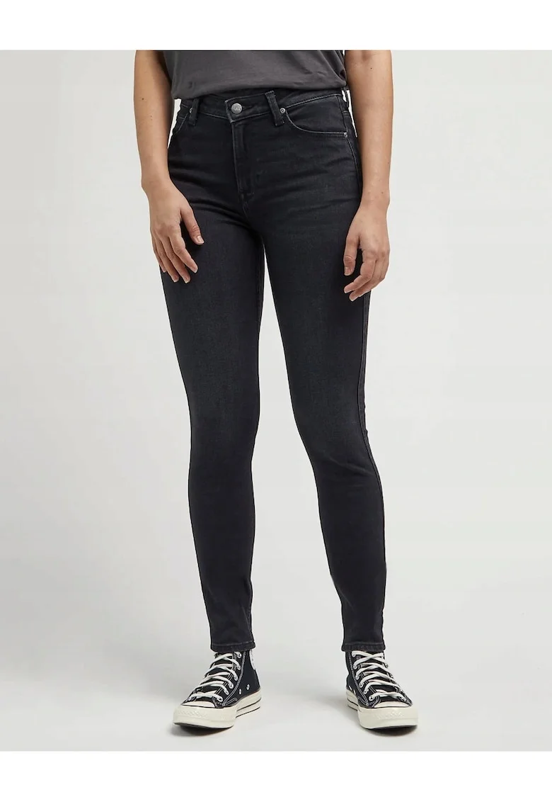 Pantaloni Dama,  Scarlett High, 27/29, Croi Skinny Fit, Stil Conici, Ajustati, Inaltimea Taliei Inalta, Inchidere Fermoar, Negru