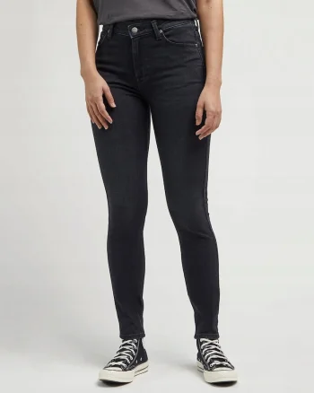 Pantaloni Dama,  Scarlett High, 27/29, Croi Skinny Fit, Stil Conici, Ajustati, Inaltimea Taliei Inalta, Inchidere Fermoar, Negru
